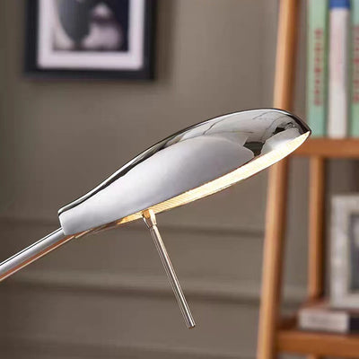 Modern Minimalist Long Oval Cylinder Iron Aluminum LED Table Lamp For Bedroom