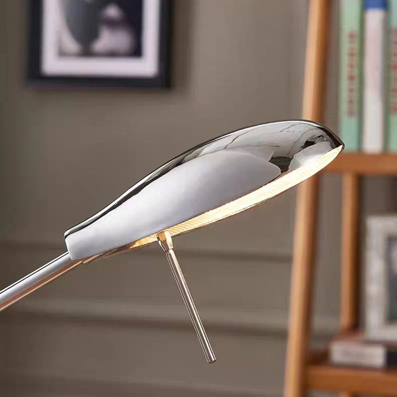 Modern Minimalist Long Oval Cylinder Iron Aluminum LED Table Lamp For Bedroom