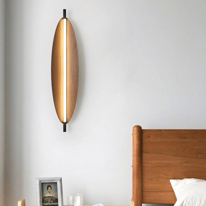 Moderne Mid-Century ovale PC Eisen LED-Wandleuchte für das Wohnzimmer 