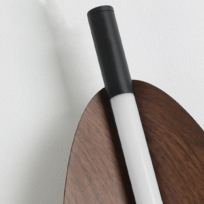 Modern Mid-Century Oval PC Iron LED Wall Sconce Lamp For Living Room