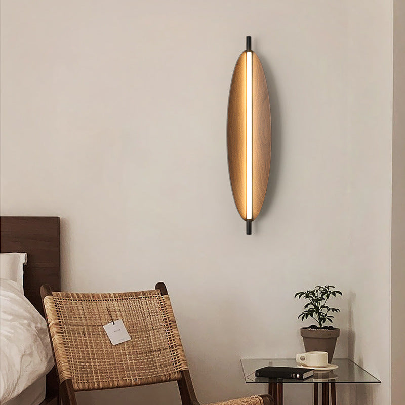 Modern Mid-Century Oval PC Iron LED Wall Sconce Lamp For Living Room