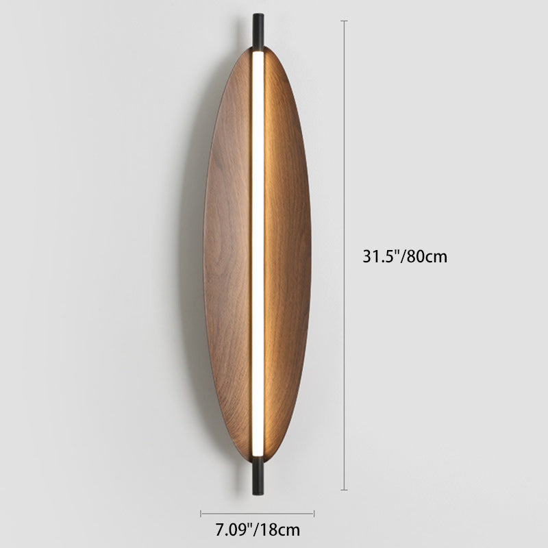 Moderne Mid-Century ovale PC Eisen LED-Wandleuchte für das Wohnzimmer 
