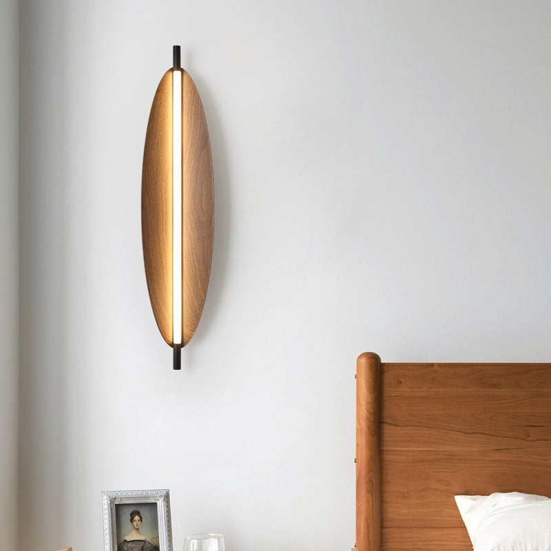Moderne Mid-Century ovale PC Eisen LED-Wandleuchte für das Wohnzimmer 