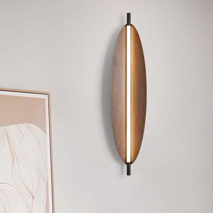 Moderne Mid-Century ovale PC Eisen LED-Wandleuchte für das Wohnzimmer 