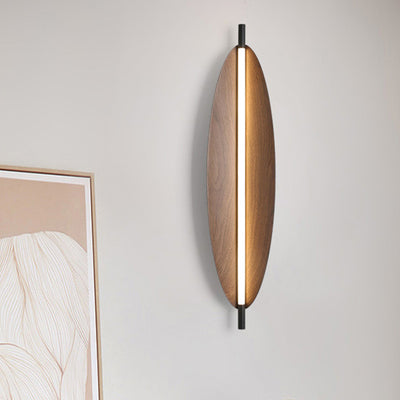 Modern Mid-Century Oval PC Iron LED Wall Sconce Lamp For Living Room