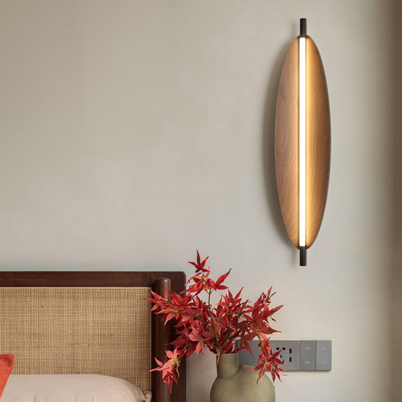 Modern Mid-Century Oval PC Iron LED Wall Sconce Lamp For Living Room