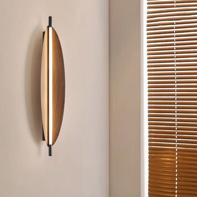 Modern Mid-Century Oval PC Iron LED Wall Sconce Lamp For Living Room