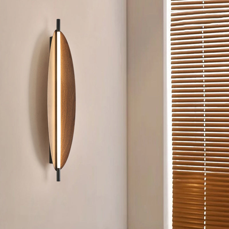 Modern Mid-Century Oval PC Iron LED Wall Sconce Lamp For Living Room