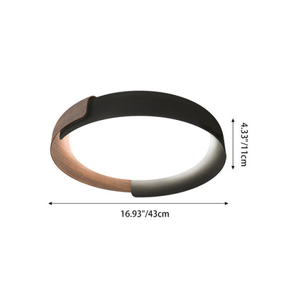 Lustre LED encastré en acrylique à dôme rond minimaliste moderne pour chambre à coucher 