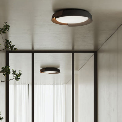Lustre LED encastré en acrylique à dôme rond minimaliste moderne pour chambre à coucher 