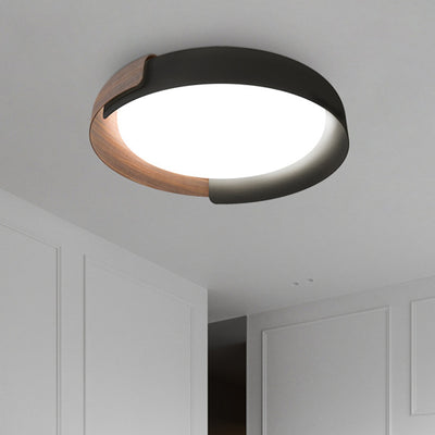 Lustre LED encastré en acrylique à dôme rond minimaliste moderne pour chambre à coucher 