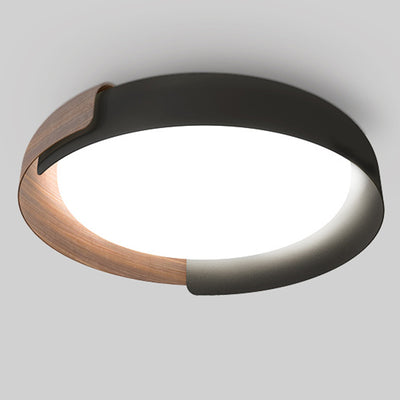 Lustre LED encastré en acrylique à dôme rond minimaliste moderne pour chambre à coucher 