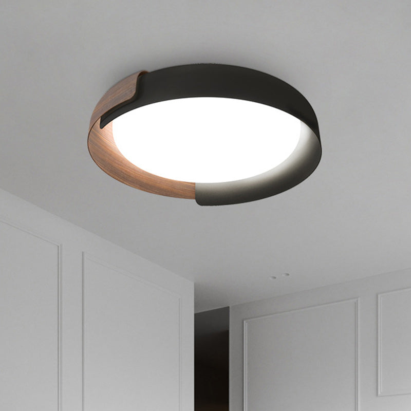 Lustre LED encastré en acrylique à dôme rond minimaliste moderne pour chambre à coucher 