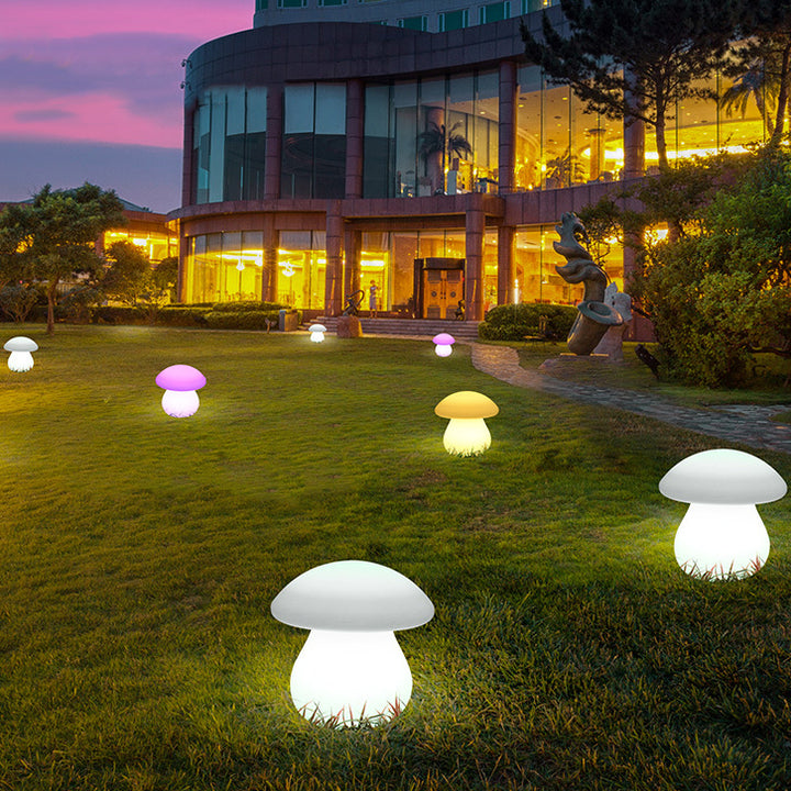 Zeitgenössische kreative solarbetriebene wasserdichte Pilzform PE LED Außenleuchte für die Terrasse 