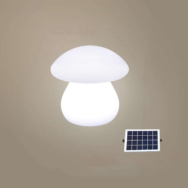 Zeitgenössische kreative solarbetriebene wasserdichte Pilzform PE LED Außenleuchte für die Terrasse 