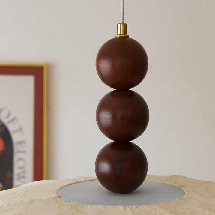 Traditionnel Français Crème Rond Cylindre Ovale Matériel Bois Tissu 3/4 Lumière Suspendue Pour Chambre 
