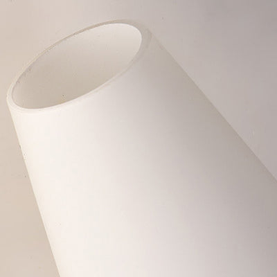 Contemporary Creative Ice Cream Shape Round Cone Wood Glass 1-Light Wall Sconce Lamp For Bedroom