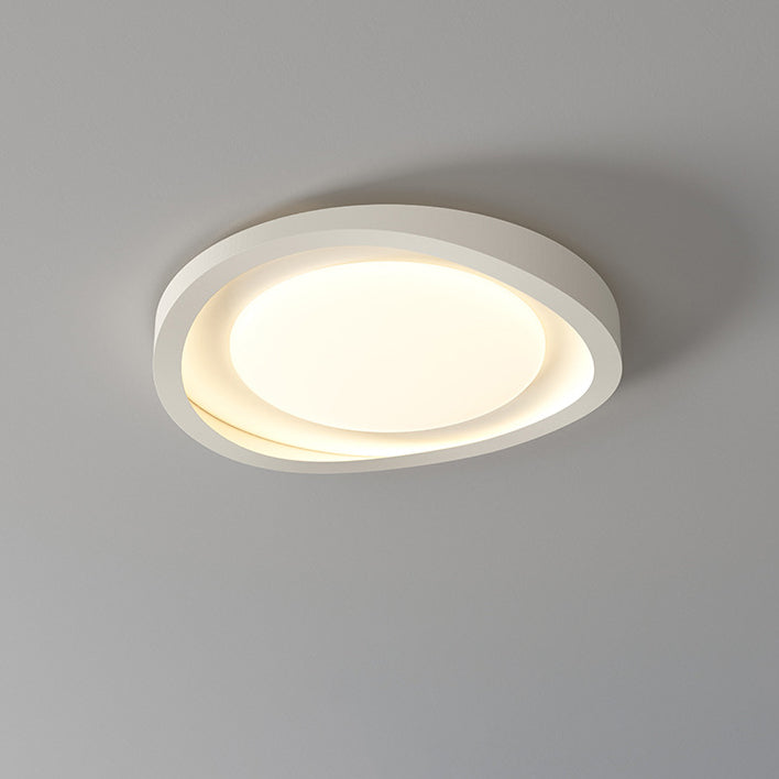 Moderne minimalistische unregelmäßige runde Eisen-Acryl-LED-Deckenleuchte für das Schlafzimmer 