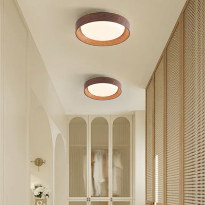 Modern Minimalist ABS PC Square Round LED Flush Mount Ceiling Light For Hallway