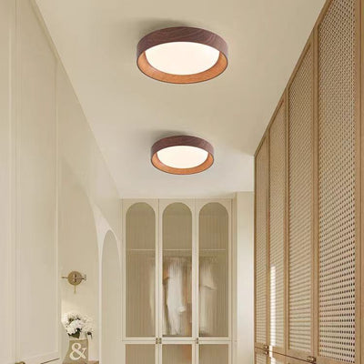 Modern Minimalist ABS PC Square Round LED Flush Mount Ceiling Light For Hallway