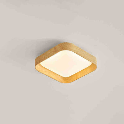 Modern Minimalist ABS PC Square Round LED Flush Mount Ceiling Light For Hallway