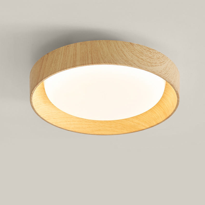 Modern Minimalist ABS PC Square Round LED Flush Mount Ceiling Light For Hallway