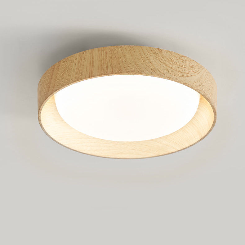 Modern Minimalist ABS PC Square Round LED Flush Mount Ceiling Light For Hallway