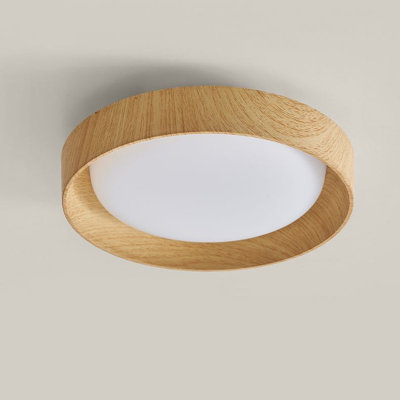 Modern Minimalist ABS PC Square Round LED Flush Mount Ceiling Light For Hallway