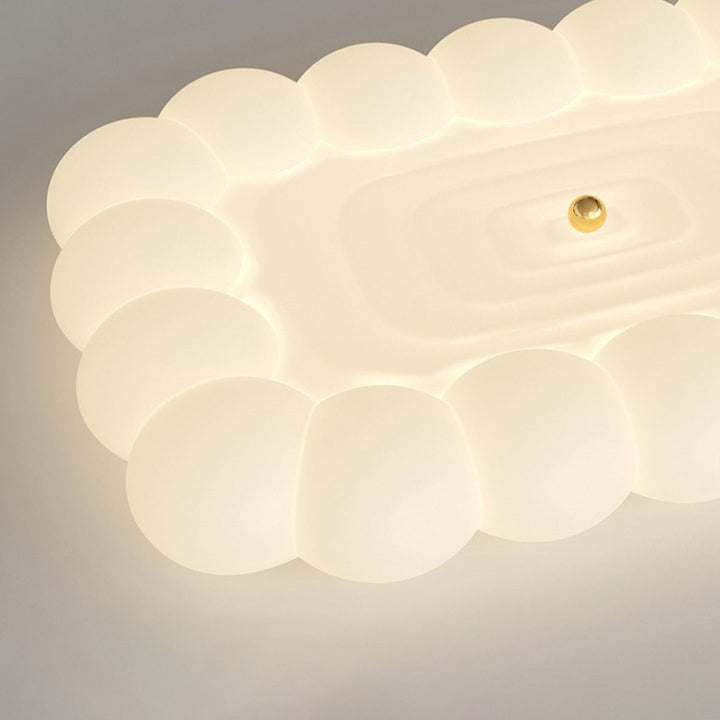 Zeitgenössische kreative runde Eisen-PET-Plastik-LED-Unterputz-Deckenleuchte für Schlafzimmer 