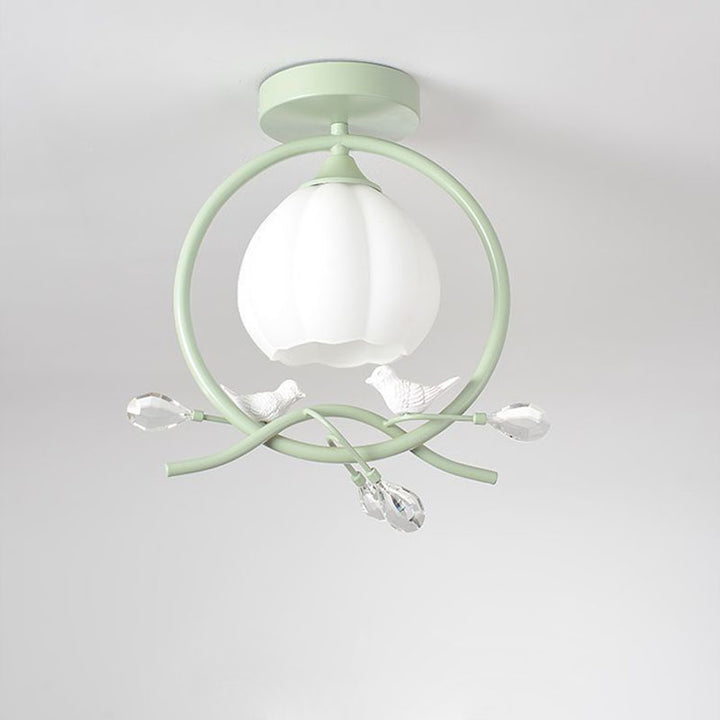 Lumière de plafond semi-encastrée contemporaine créative en forme d&