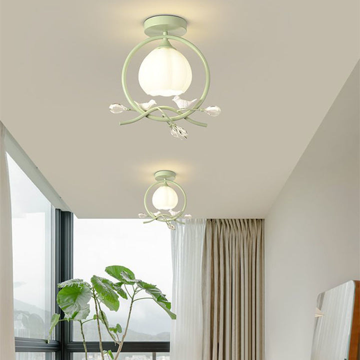 Lumière de plafond semi-encastrée contemporaine créative en forme d&