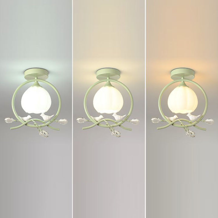 Lumière de plafond semi-encastrée contemporaine créative en forme d&