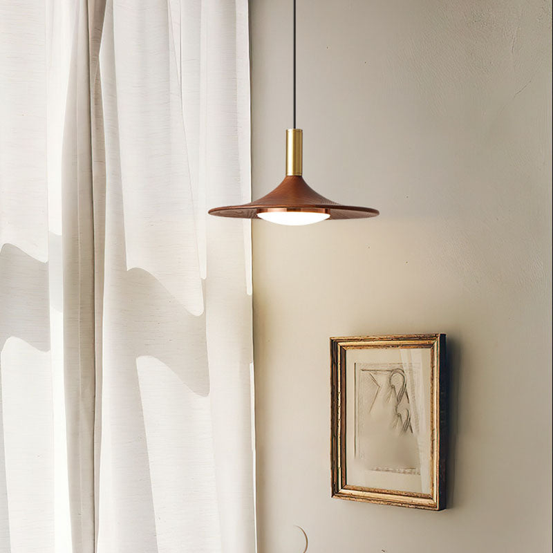 Lámpara colgante contemporánea escandinava de hierro redondo acrílico LED para dormitorio 