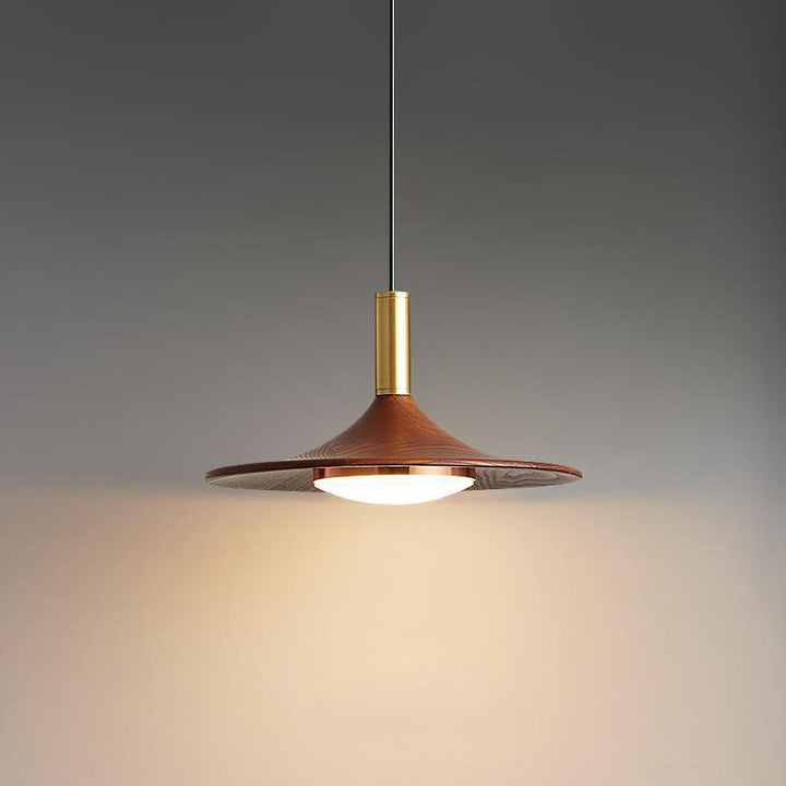 Lámpara colgante contemporánea escandinava de hierro redondo acrílico LED para dormitorio 