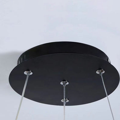 Contemporary Creative Sphere Metal Acrylic Glass LED Pendant Light For Bedroom
