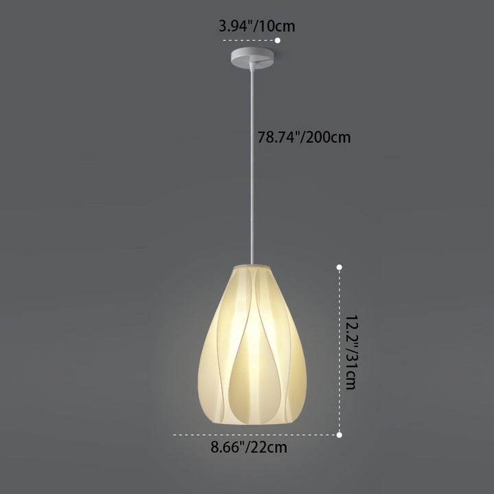 Lámpara colgante contemporánea creativa de cúpula de acrílico y hierro con 1 luz para sala de estar 