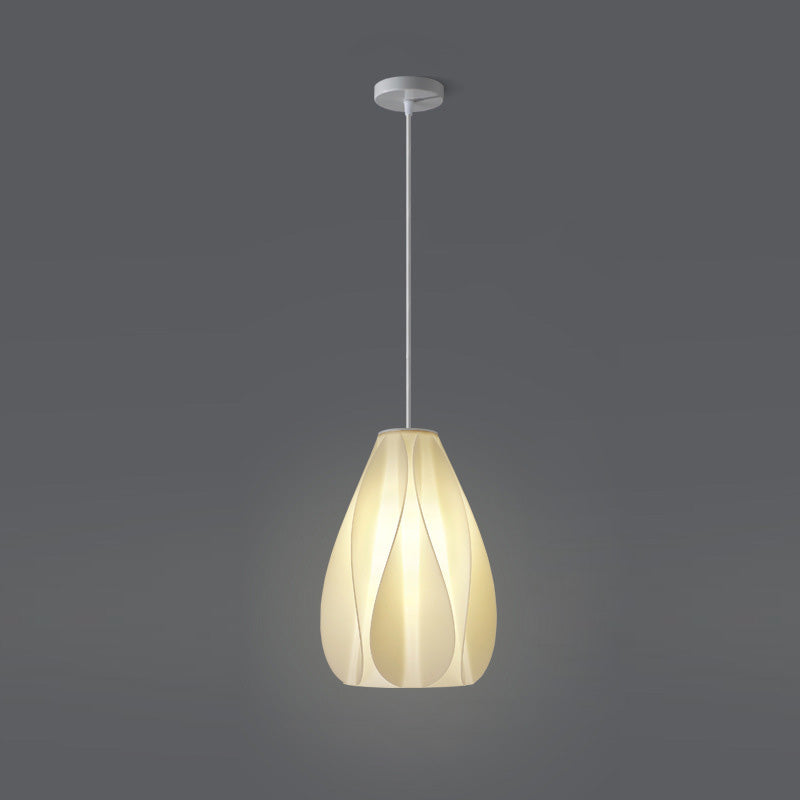 Lámpara colgante contemporánea creativa de cúpula de acrílico y hierro con 1 luz para sala de estar 