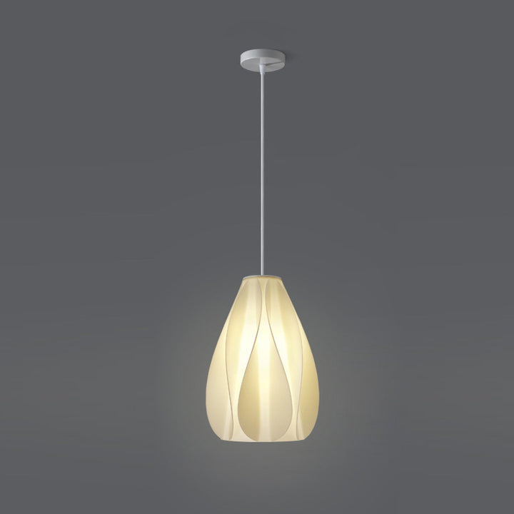 Lámpara colgante contemporánea creativa de cúpula de acrílico y hierro con 1 luz para sala de estar 