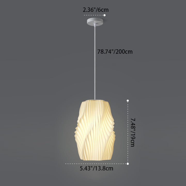 Lámpara colgante contemporánea creativa de cúpula de acrílico y hierro con 1 luz para sala de estar 