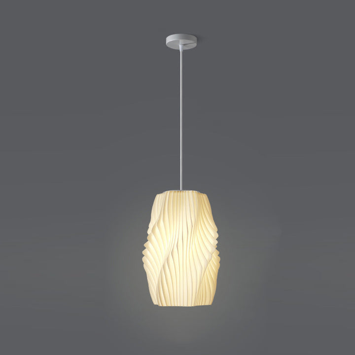 Lámpara colgante contemporánea creativa de cúpula de acrílico y hierro con 1 luz para sala de estar 
