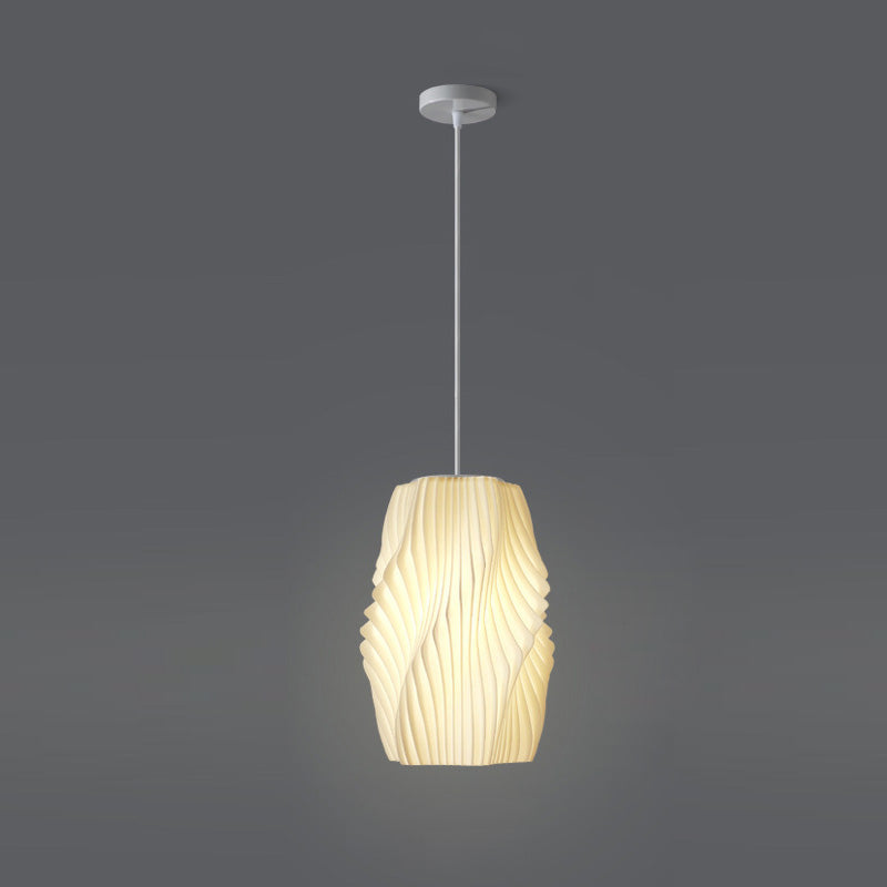 Lámpara colgante contemporánea creativa de cúpula de acrílico y hierro con 1 luz para sala de estar 