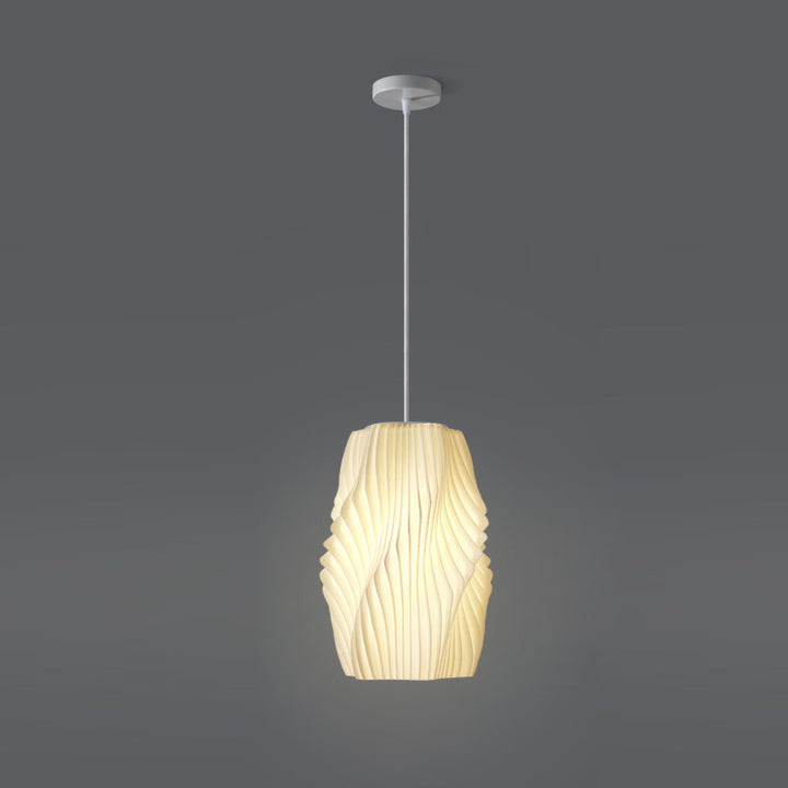 Lámpara colgante contemporánea creativa de cúpula de acrílico y hierro con 1 luz para sala de estar 