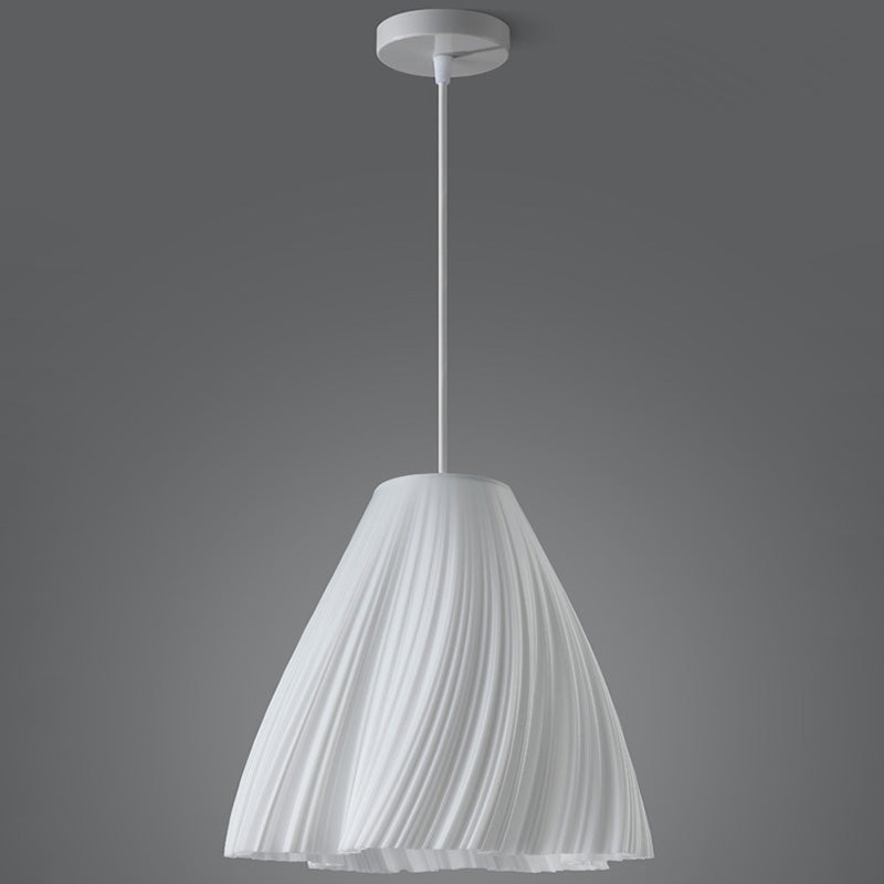 Lámpara colgante contemporánea creativa de cúpula de acrílico y hierro con 1 luz para sala de estar 