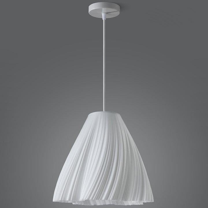 Lámpara colgante contemporánea creativa de cúpula de acrílico y hierro con 1 luz para sala de estar 