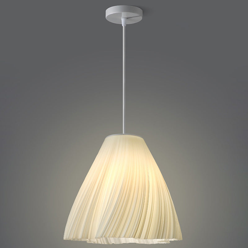 Lámpara colgante contemporánea creativa de cúpula de acrílico y hierro con 1 luz para sala de estar 