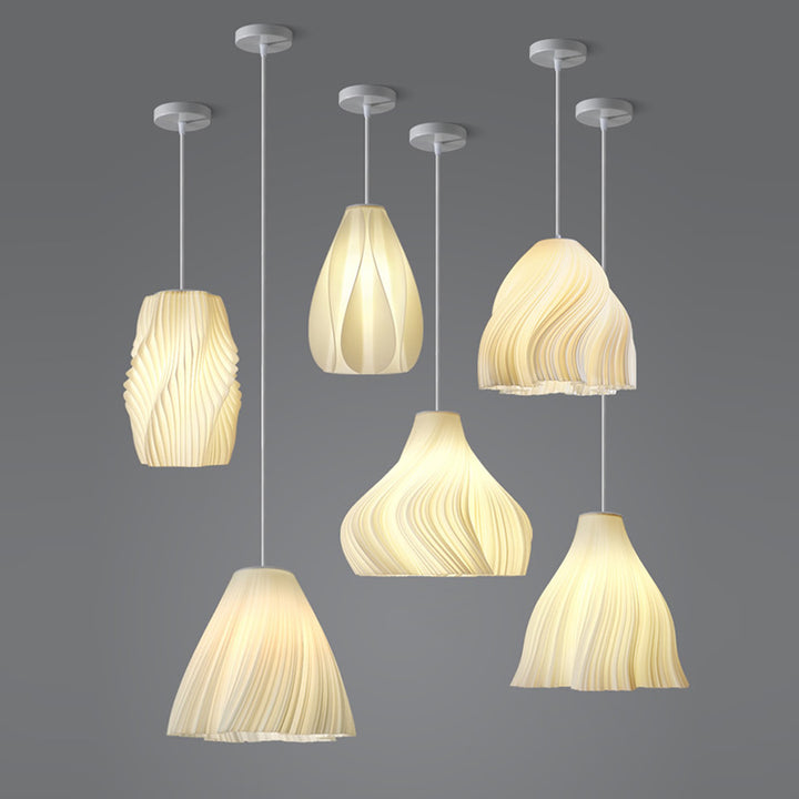 Lámpara colgante contemporánea creativa de cúpula de acrílico y hierro con 1 luz para sala de estar 