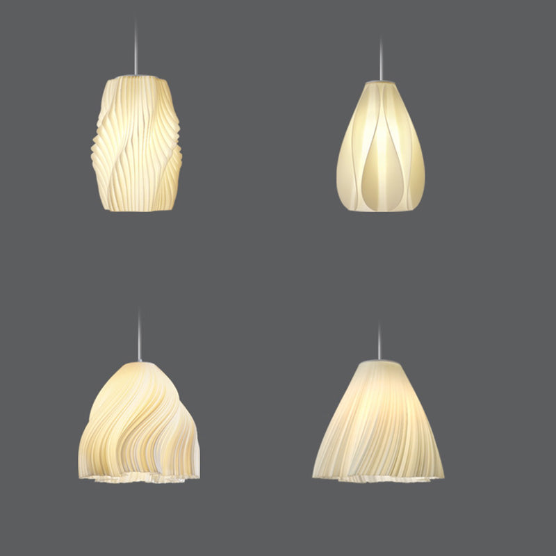 Lámpara colgante contemporánea creativa de cúpula de acrílico y hierro con 1 luz para sala de estar 