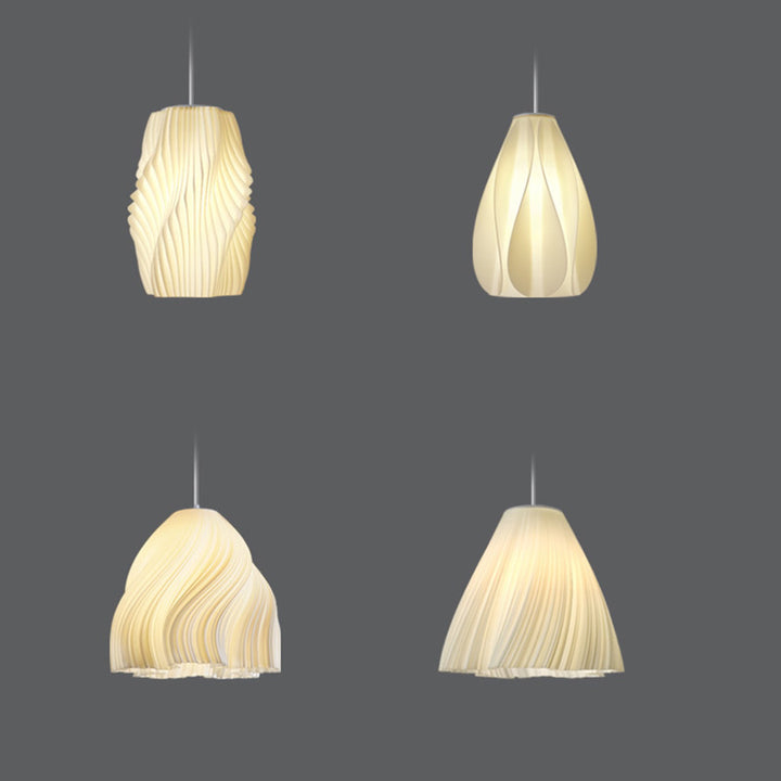 Lámpara colgante contemporánea creativa de cúpula de acrílico y hierro con 1 luz para sala de estar 
