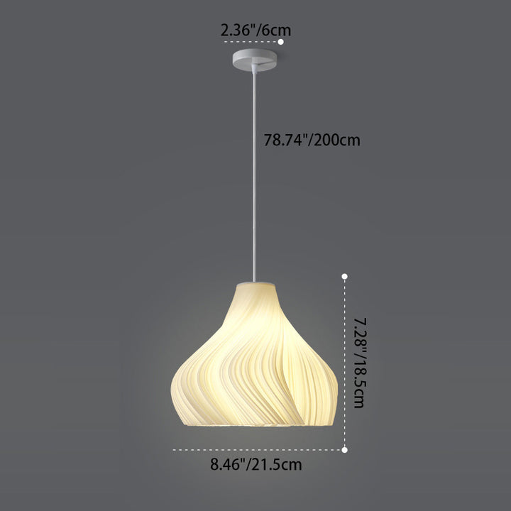 Lámpara colgante contemporánea creativa de cúpula de acrílico y hierro con 1 luz para sala de estar 