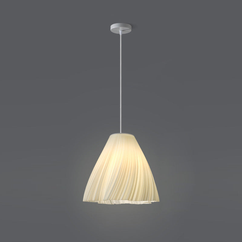 Lámpara colgante contemporánea creativa de cúpula de acrílico y hierro con 1 luz para sala de estar 